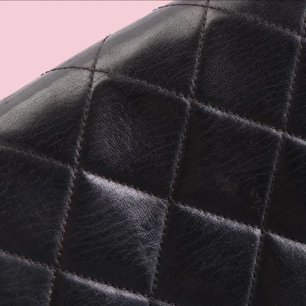 Chanel Vintage Black Quilted Lambskin Diana Flap Bag